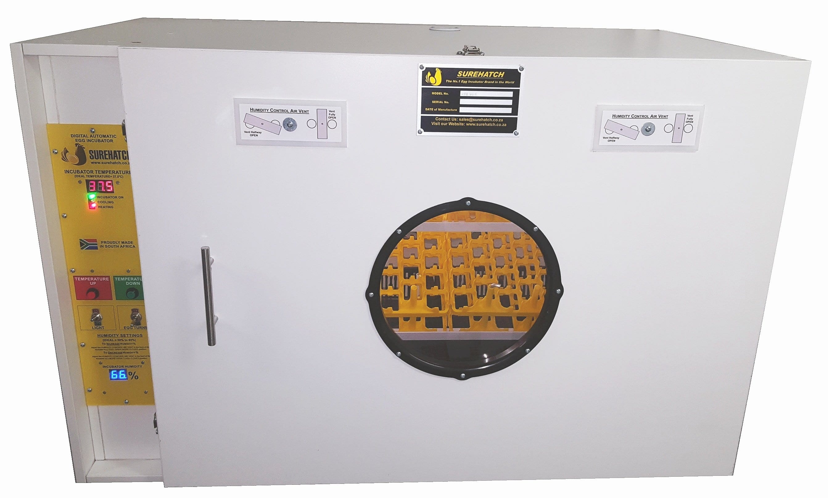 Surehatch SH680 Automatic Digital Egg Incubator and Hatcher for 680 eggs