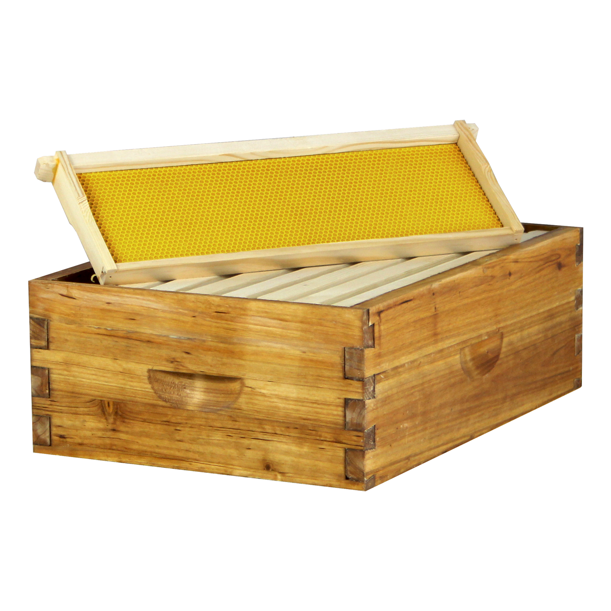 Galena Farms HH8-2D2M Wax-Coated 8 Frame Beehive - (2)Deeps & (2)Mediums