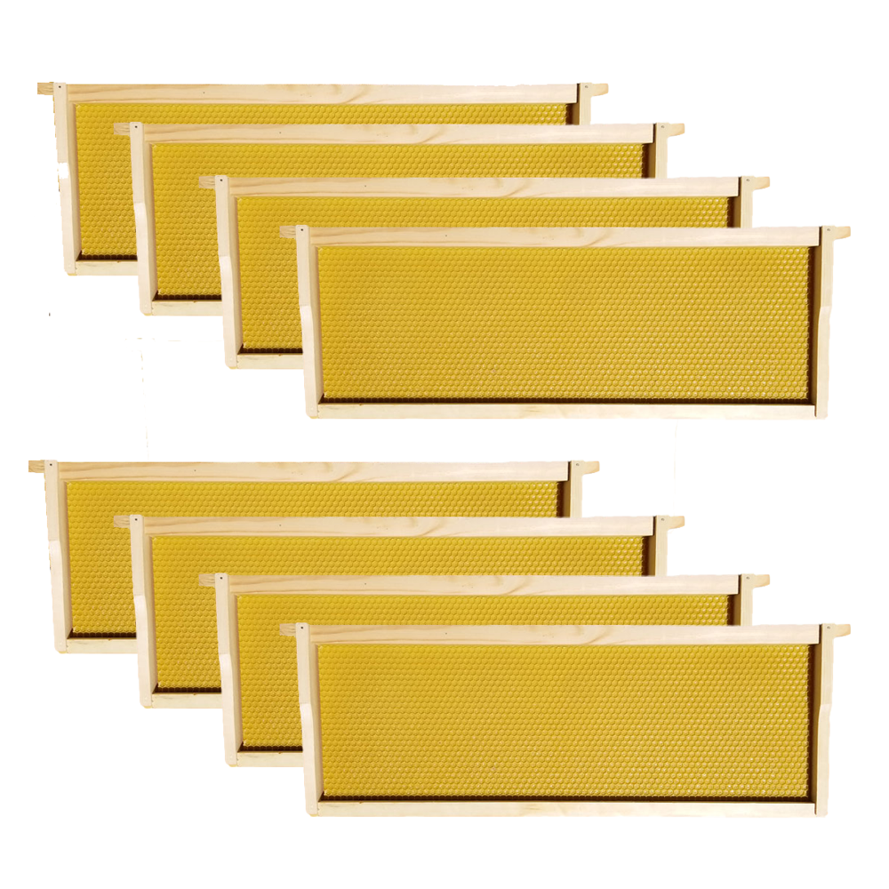 Galena Farms HH8-2D2M Wax-Coated 8 Frame Beehive - (2)Deeps & (2)Mediums