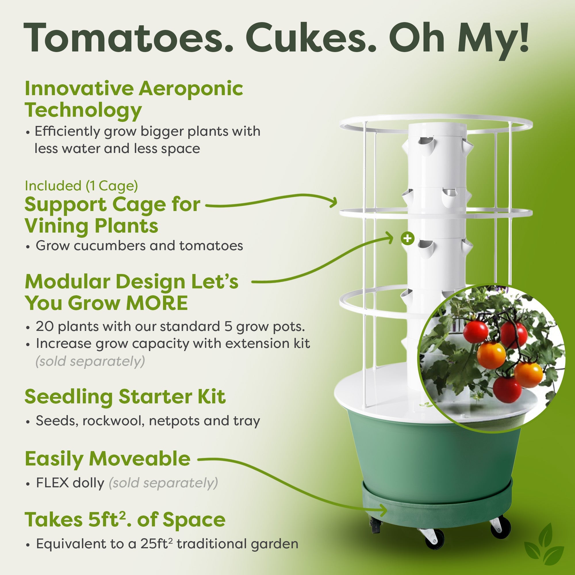 Tower Garden FLEX with Support Cage Bundle