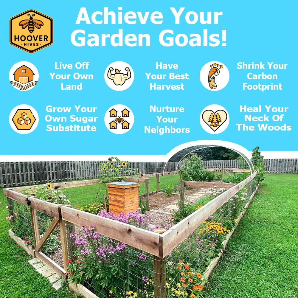 Galena Farms HH8-2D1M Hooper Hives Complete 8 Frame Beehive Kit